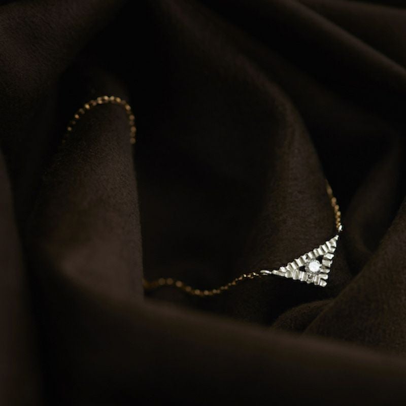 tovera 1p stone ネックレス -K18×Pt- | CASUCA