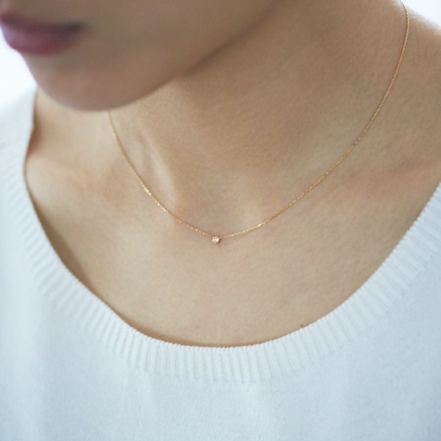 CASUCA coca ネックレス K18WG 華奢 人気 カスカ コカ coca ネックレス -K18/Pt- | CASUCA