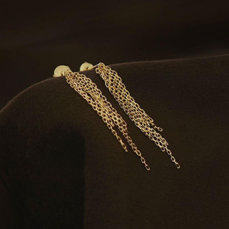 huziチェーンタッセルピアス -K18/Pt- | CASUCA