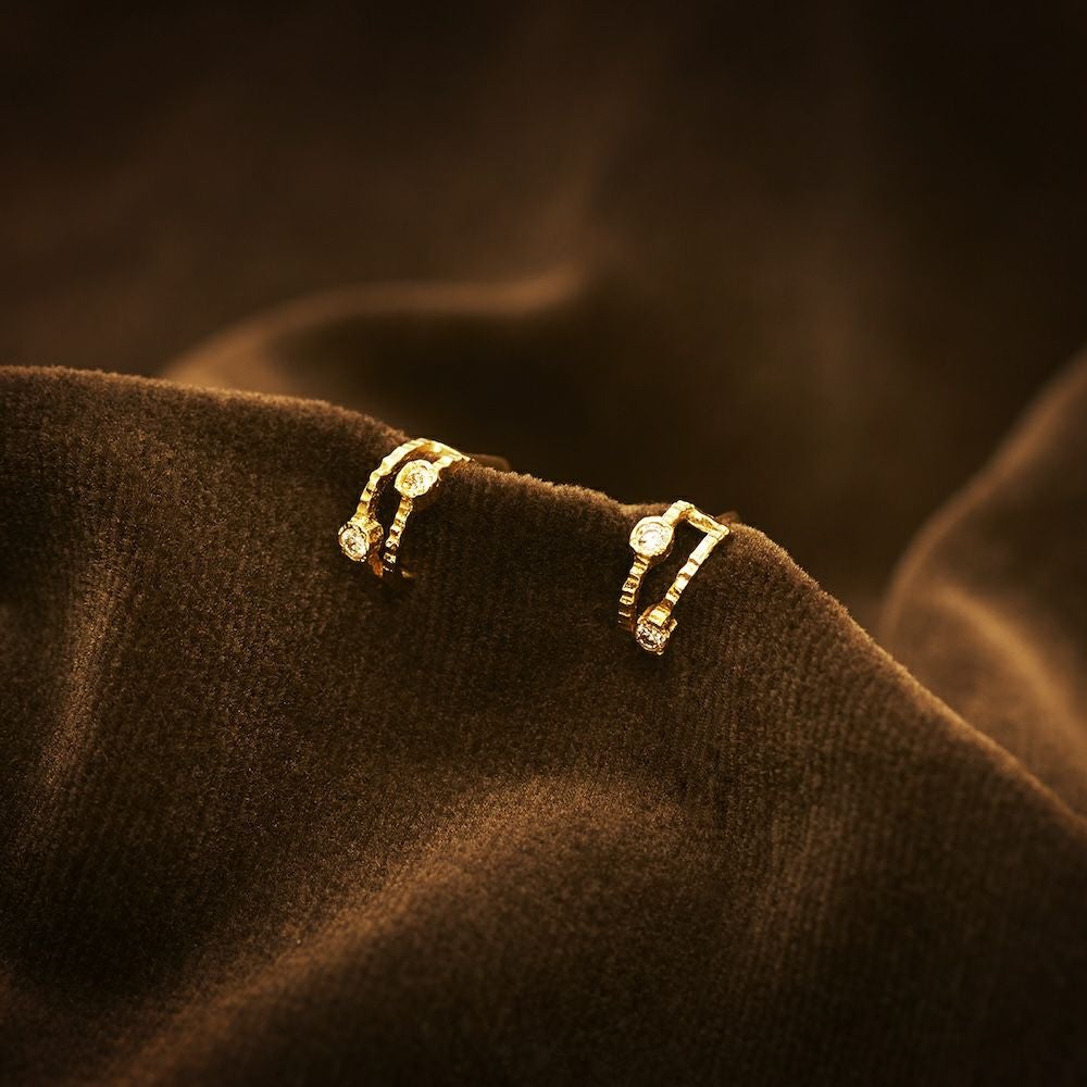 CASUCA Syaga ピアス 両耳用 syaga イヤリング -K18/Pt- | CASUCA